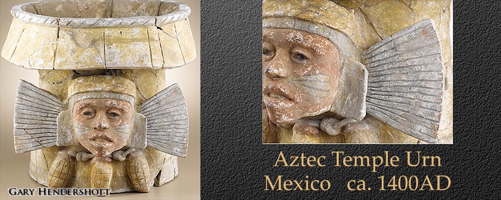 Aztec Temple Urn