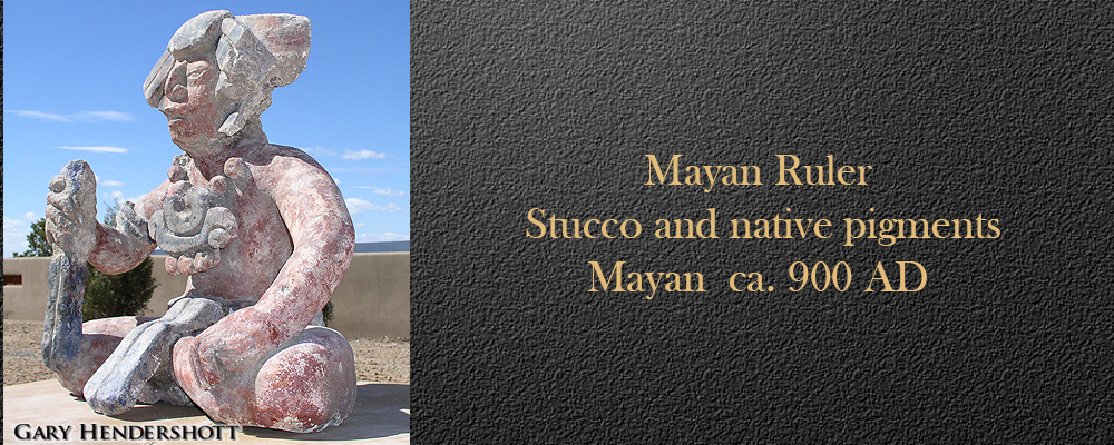 Mayan Ruler Stucco and native pigments